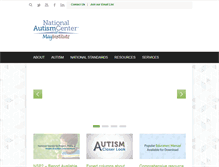 Tablet Screenshot of nationalautismcenter.org